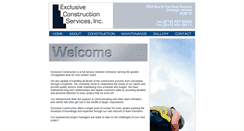 Desktop Screenshot of exclusiveconstruction.net