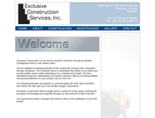 Tablet Screenshot of exclusiveconstruction.net